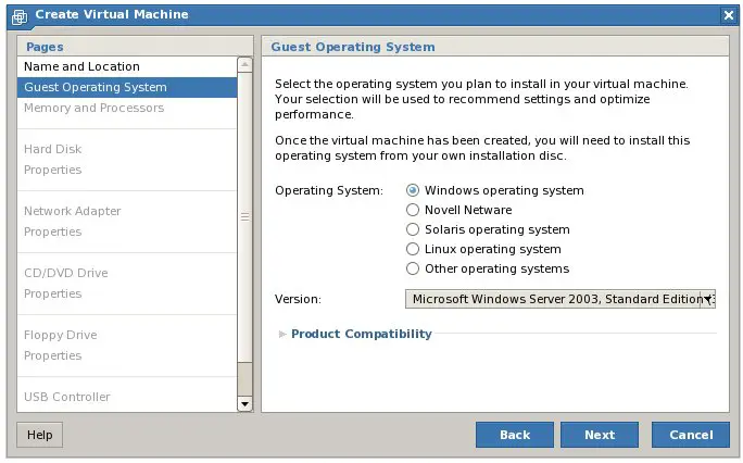 Configuring Virtual Machine Guest OS settings