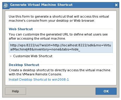 Generating a VMware Server 2.0 Virtual Machine Desktop Shortcut