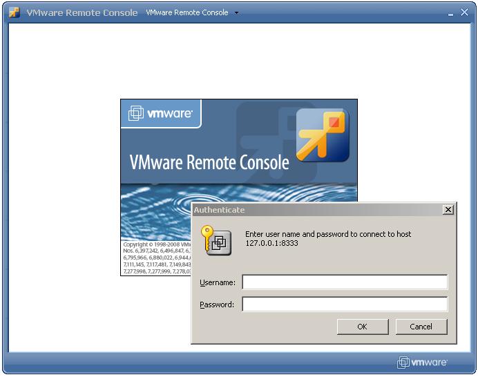 Logging into the VMware Remote console from a shortcut