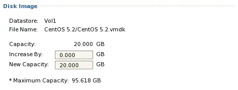 Increasing the size of a VMware Server 2.0 virtual disk